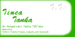 timea tanka business card